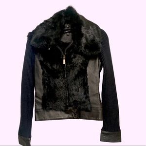 Bebe fur Moto jacket